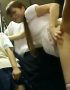 【JK痴漢adaruto動画】満員のバス車内でOLの痴漢を目撃…目の前で立ちバックされるOLを見て震える女子校生ｗｗ